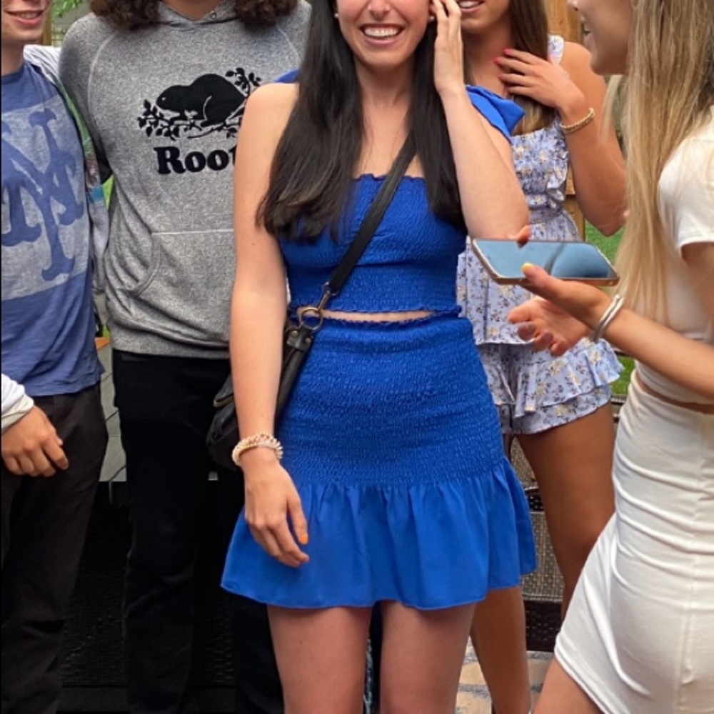 Blue two piece set